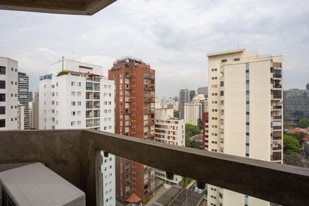 Varanda de apartamento à venda com 1 quarto, 57m² em Vila Nova Conceição, São Paulo