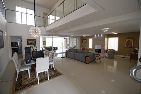 Sala de casa de condomínio para alugar com 5 quartos, 620m² em Loteamento Alphaville Campinas, Campinas