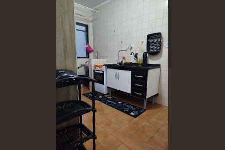 Cozinha de apartamento para alugar com 1 quarto, 55m² em Tupi, Praia Grande