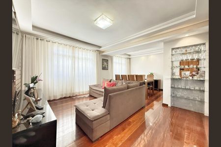 Sala de apartamento à venda com 3 quartos, 112m² em Nova Suíça, Belo Horizonte