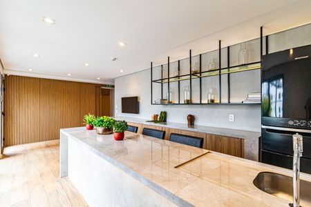 Studio para alugar com 29m², 1 quarto e sem vaga Studio para alugar com 29m², 1 quarto e sem vagaÁrea comum - Área gourmet