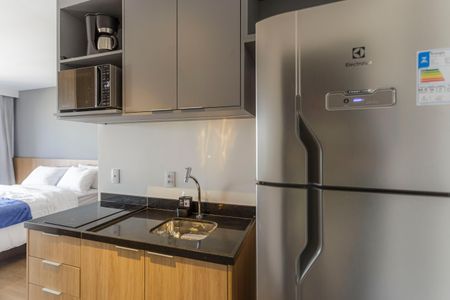 Studio à venda com 29m², 1 quarto e sem vaga Studio à venda com 29m², 1 quarto e sem vagaCozinha