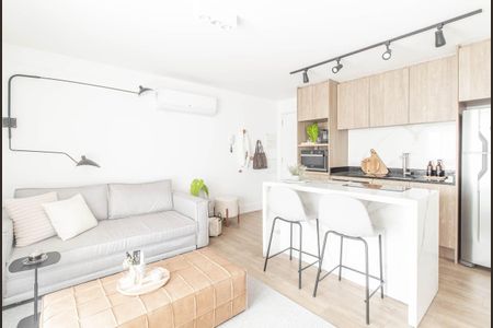 Studio à venda com 47m², 1 quarto e 1 vagaSala