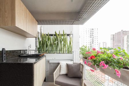 Varanda da Sala de kitnet/studio à venda com 1 quarto, 47m² em Pompeia, São Paulo