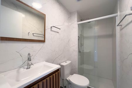 Banheiro de kitnet/studio à venda com 1 quarto, 27m² em Vila Mariana, São Paulo