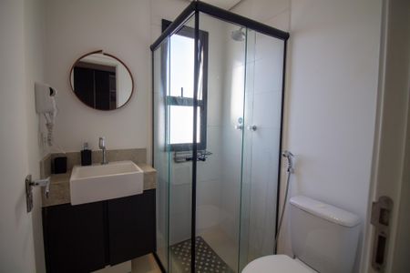 Banheiro de kitnet/studio à venda com 1 quarto, 35m² em Campo Belo, São Paulo