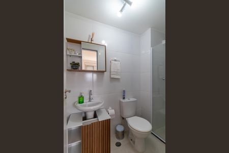 Banheiro da Suíte de apartamento à venda com 1 quarto, 26m² em Água Branca, São Paulo