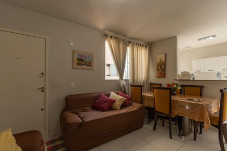 Sala de apartamento à venda com 2 quartos, 50m² em São João Batista, Belo Horizonte