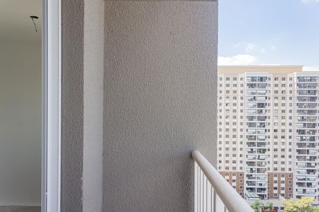 Varanda da Sala de apartamento à venda com 1 quarto, 40m² em Barra Funda, São Paulo