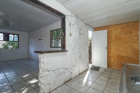 Cozinha de casa para alugar com 1 quarto, 27m² em Farrapos, Porto Alegre
