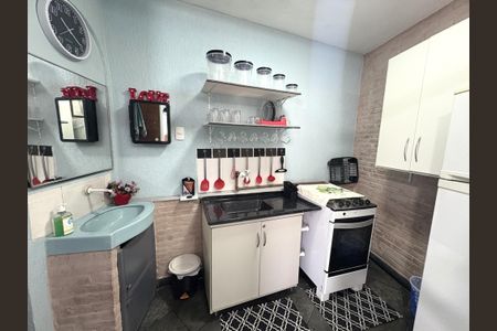Cozinha de kitnet/studio para alugar com 1 quarto, 35m² em Jardim Tarumã, Jundiaí