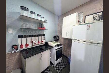 Cozinha de kitnet/studio para alugar com 1 quarto, 35m² em Jardim Tarumã, Jundiaí
