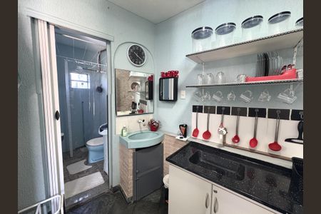 Cozinha de kitnet/studio para alugar com 1 quarto, 35m² em Jardim Tarumã, Jundiaí