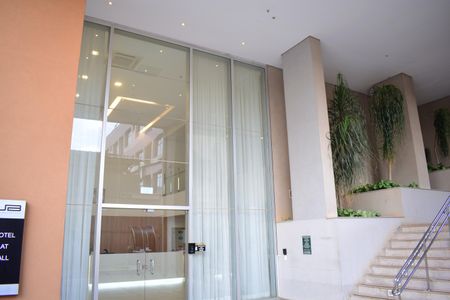 Studio para alugar com 37m², 2 quartos e 1 vagaFachada e portaria