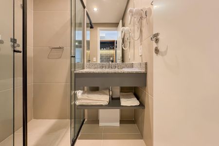 Studio para alugar com 23m², 1 quarto e sem vaga Studio para alugar com 23m², 1 quarto e sem vagaBanheiro