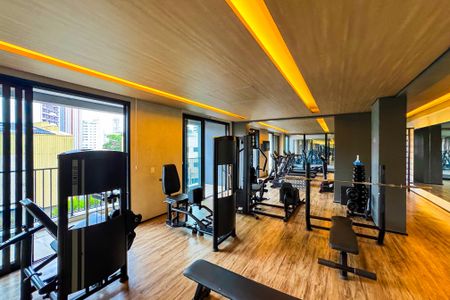 Studio para alugar com 23m², 1 quarto e sem vaga Studio para alugar com 23m², 1 quarto e sem vagaAcademia