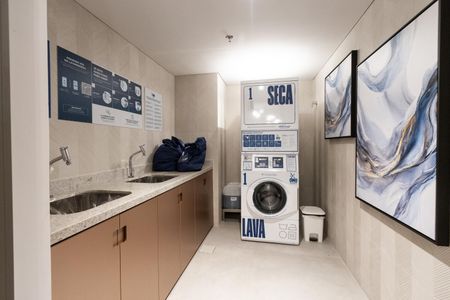 Apartamento para alugar com 28m², 1 quarto e sem vaga Apartamento para alugar com 28m², 1 quarto e sem vagaÁrea Comum - Lavanderia