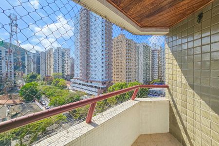 Varanda da Sala de apartamento para alugar com 3 quartos, 88m² em Vila Maia, Guarujá