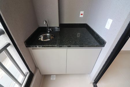 Varanda gourmet de kitnet/studio para alugar com 1 quarto, 40m² em Centro, São Bernardo do Campo