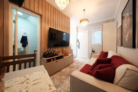 Sala/Cozinha de casa de condomínio à venda com 2 quartos, 91m² em Burgo Paulista, São Paulo