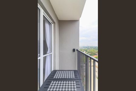 Varanda da Sala de apartamento para alugar com 1 quarto, 28m² em Campo Belo, São Paulo