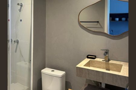 Banheiro de apartamento para alugar com 1 quarto, 37m² em Indianópolis, São Paulo