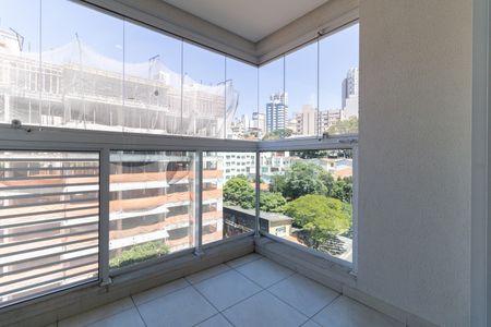 Varanda da Sala de apartamento para alugar com 1 quarto, 43m² em Paraíso, São Paulo