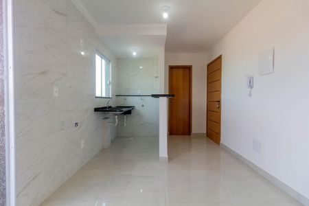 Sala/Cozinha de apartamento à venda com 1 quarto, 33m² em Vila Nova Manchester, São Paulo