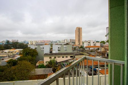 Varanda da sala de apartamento à venda com 2 quartos, 52m² em Vila Príncipe de Gales, Santo André
