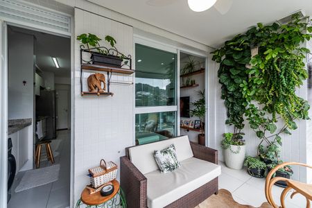 Varanda da Sala de apartamento para alugar com 2 quartos, 75m² em José Menino, Santos