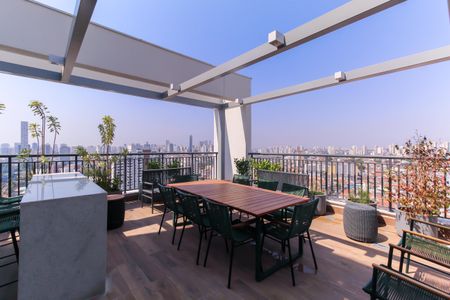 Studio para alugar com 31m², 1 quarto e sem vaga Studio para alugar com 31m², 1 quarto e sem vagaÁrea comum - Churrasqueira