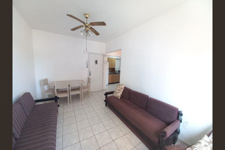 Sala de apartamento para alugar com 1 quarto, 55m² em Centro, São Vicente