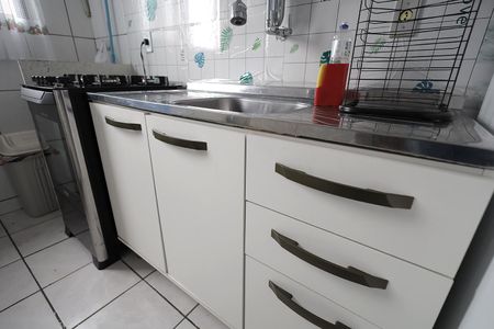 Cozinha e Área de Serviço de apartamento para alugar com 2 quartos, 48m² em Parque Erasmo Assunção, Santo André