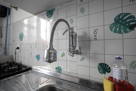 Cozinha e Área de Serviço de apartamento para alugar com 2 quartos, 48m² em Parque Erasmo Assunção, Santo André