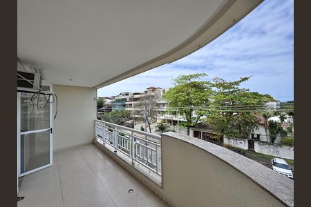 Varanda da Suíte de apartamento para alugar com 3 quartos, 120m² em Recreio dos Bandeirantes, Rio de Janeiro