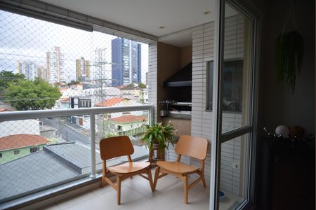 Varanda gourmet de apartamento à venda com 3 quartos, 122m² em Jardim, Santo André