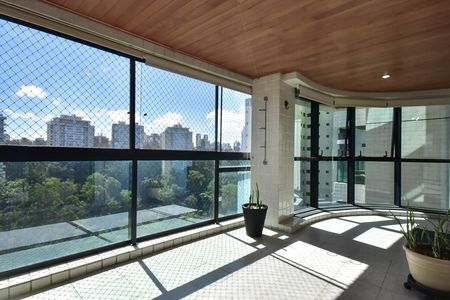 Varanda de apartamento para alugar com 4 quartos, 160m² em Jardim Morumbi, São Paulo