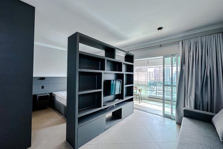 Apartamento para alugar com 55m², 1 quarto e 2 vagasSala