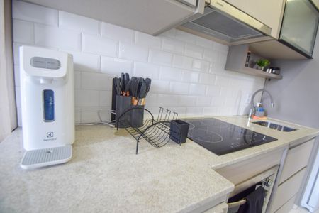 Studio para alugar com 31m², 1 quarto e sem vaga Studio para alugar com 31m², 1 quarto e sem vagaCozinha e Área de Serviço