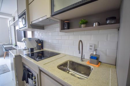 Studio para alugar com 31m², 1 quarto e sem vaga Studio para alugar com 31m², 1 quarto e sem vagaCozinha e Área de Serviço