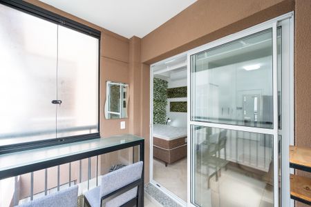Studio para alugar com 29m², 1 quarto e sem vagaVaranda