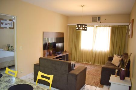 Sala de apartamento para alugar com 1 quarto, 48m² em Centro, Ribeirão Preto