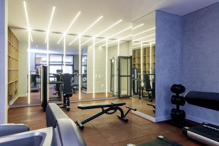 Área comum - Academia de apartamento para alugar com 1 quarto, 35m² em República, São Paulo