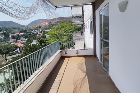 Varanda da Sala de apartamento à venda com 3 quartos, 112m² em Pechincha, Rio de Janeiro