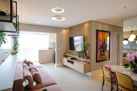 Sala de apartamento à venda com 3 quartos, 82m² em Fundação, São Caetano do Sul