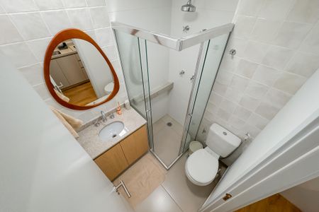 Studio para alugar com 19m², 1 quarto e sem vaga Studio para alugar com 19m², 1 quarto e sem vagaBanheiro Social