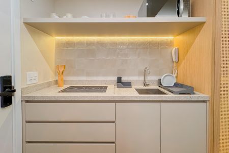 Studio para alugar com 19m², 1 quarto e sem vaga Studio para alugar com 19m², 1 quarto e sem vagaCozinha