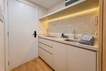 Studio para alugar com 19m², 1 quarto e sem vaga Studio para alugar com 19m², 1 quarto e sem vagaCozinha
