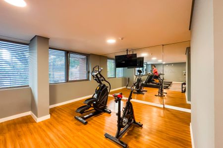 Studio para alugar com 19m², 1 quarto e sem vaga Studio para alugar com 19m², 1 quarto e sem vagaÁrea comum - Academia