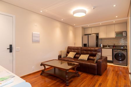 Sala de apartamento para alugar com 1 quarto, 76m² em Bela Vista, São Paulo